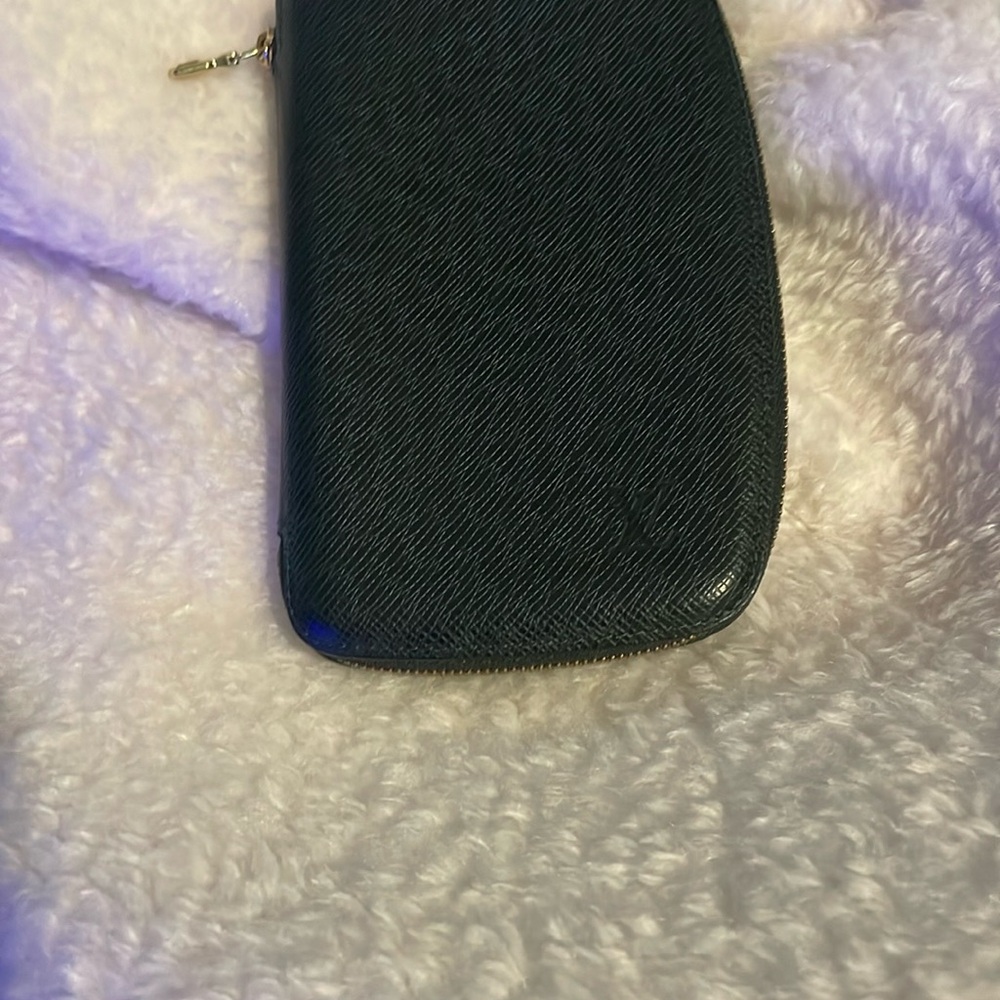 Louis Vuitton Black Textured Wallet